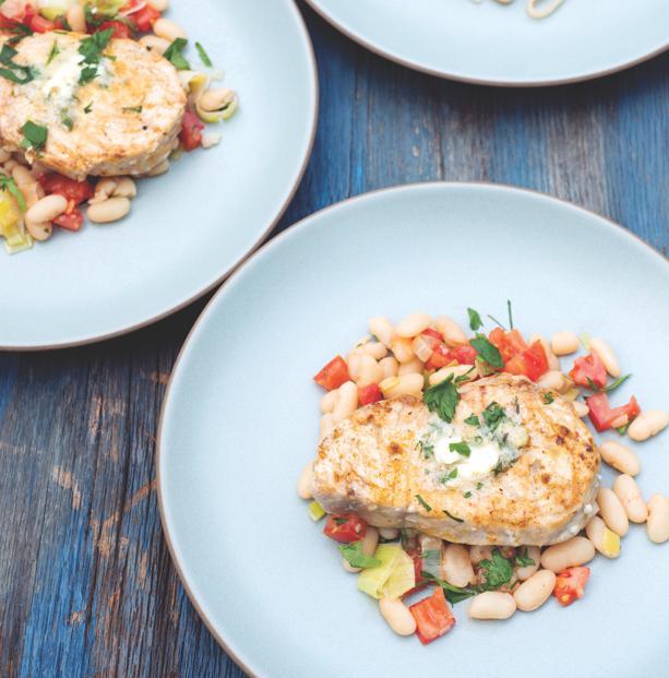 Grilled Swordfish with Horseradish Butter and White Beans The Boston
