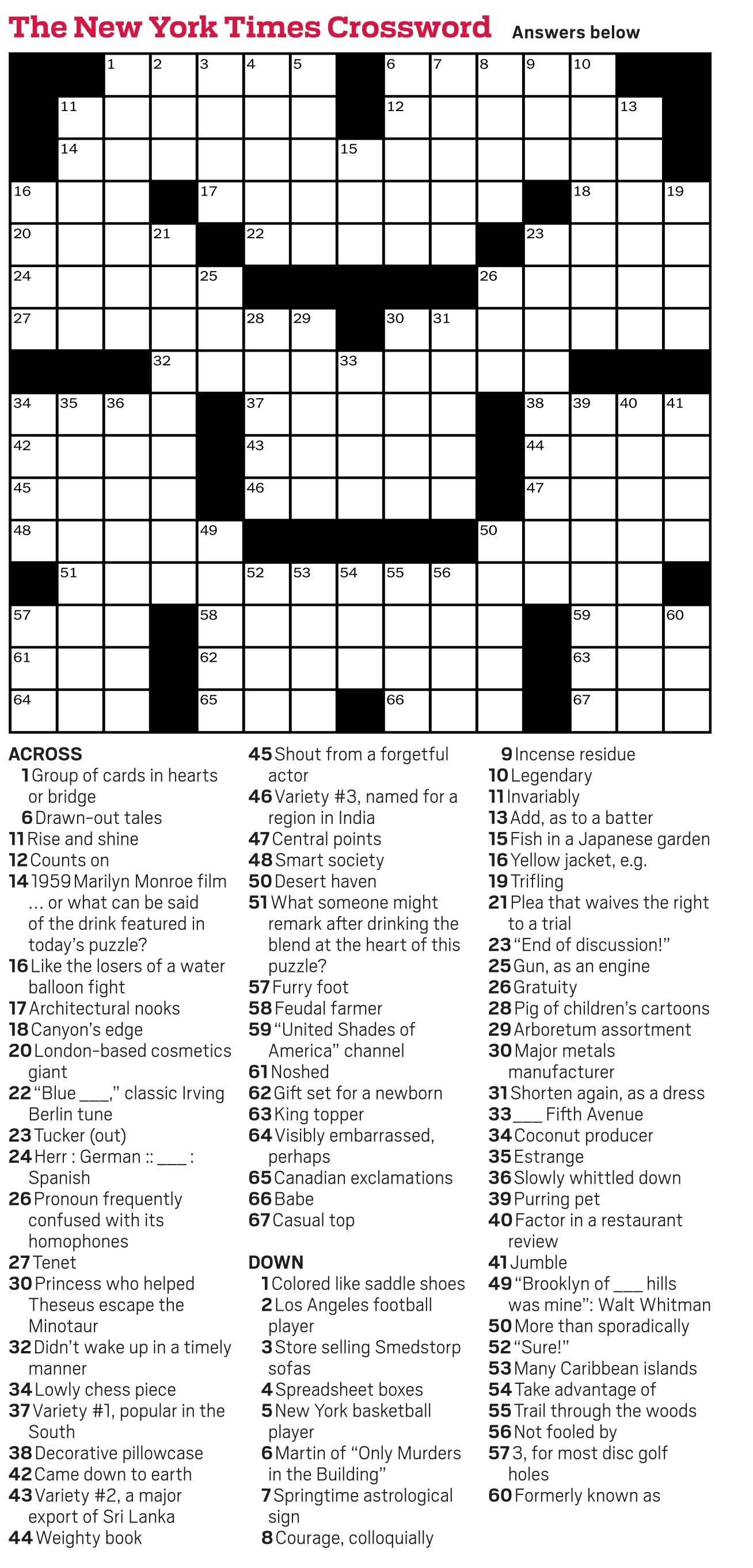 new-york-times-daily-crossword-puzzles